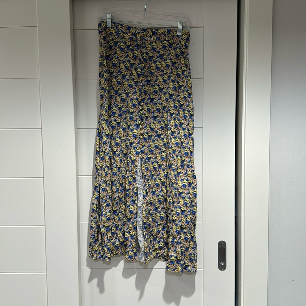 Long floral skirt